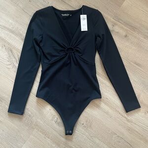 NEW Abercrombie & Fitch Black Bodysuit